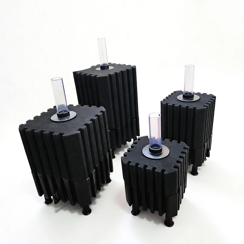 Big Aquarium Sponge Filter For Fish Tank Air Pump Skimmer Biochemical Sponge Filter With Media Ball Aquarium Bio Filter