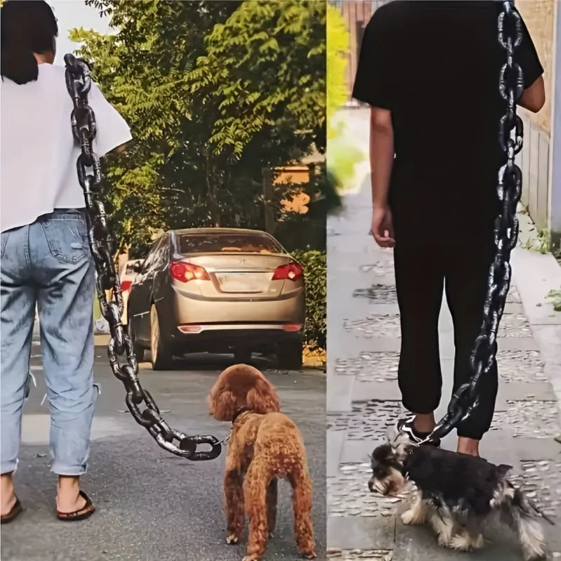 Lightweight Plastic Pet Leash Heavy Duty Dog Chain Super Thick Pet Leash Durable Outdoor Dog Lead Whimsical Chain