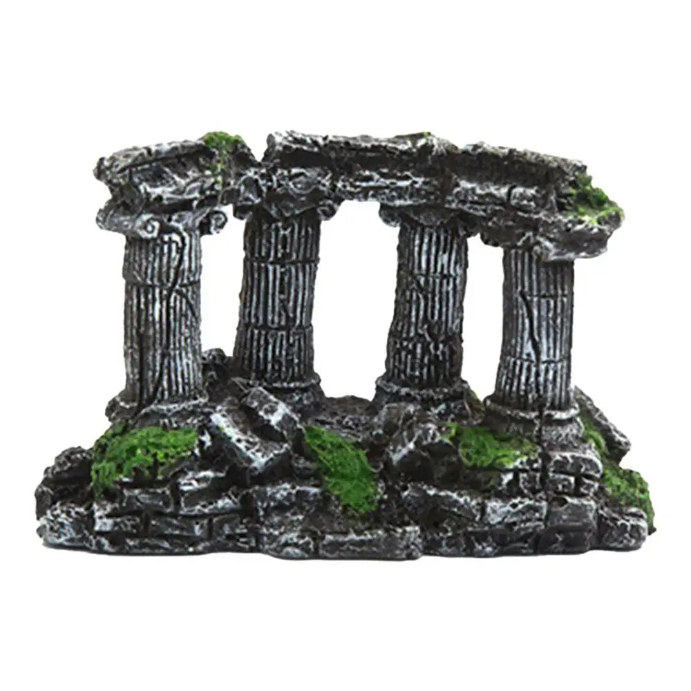 Fish Tank Vintage Roman Colum Pillar Ruins