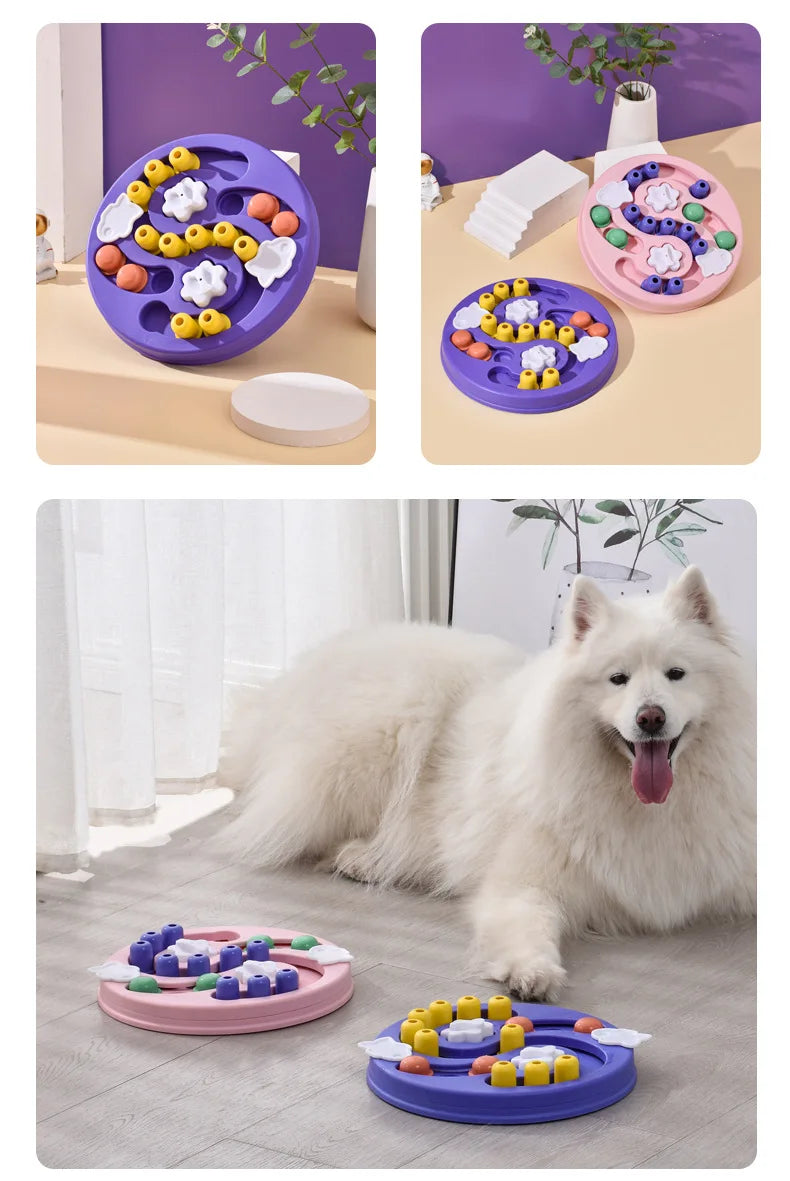 Dog Puzzle Toys Slow Feeder Interactive Increase Puppy IQ Food Dispenser Slowly Eating Non-Slip Bowl Pet Cat Dogs Training Game