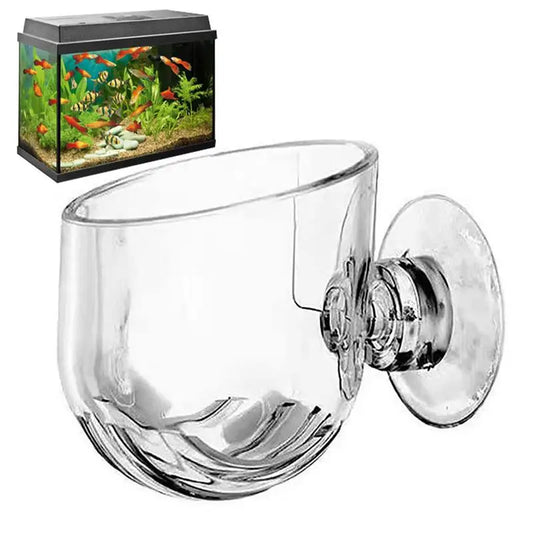 Acrylic Aquatic Plant Cup with Suction Holder Cylinder Aquarium Accessories