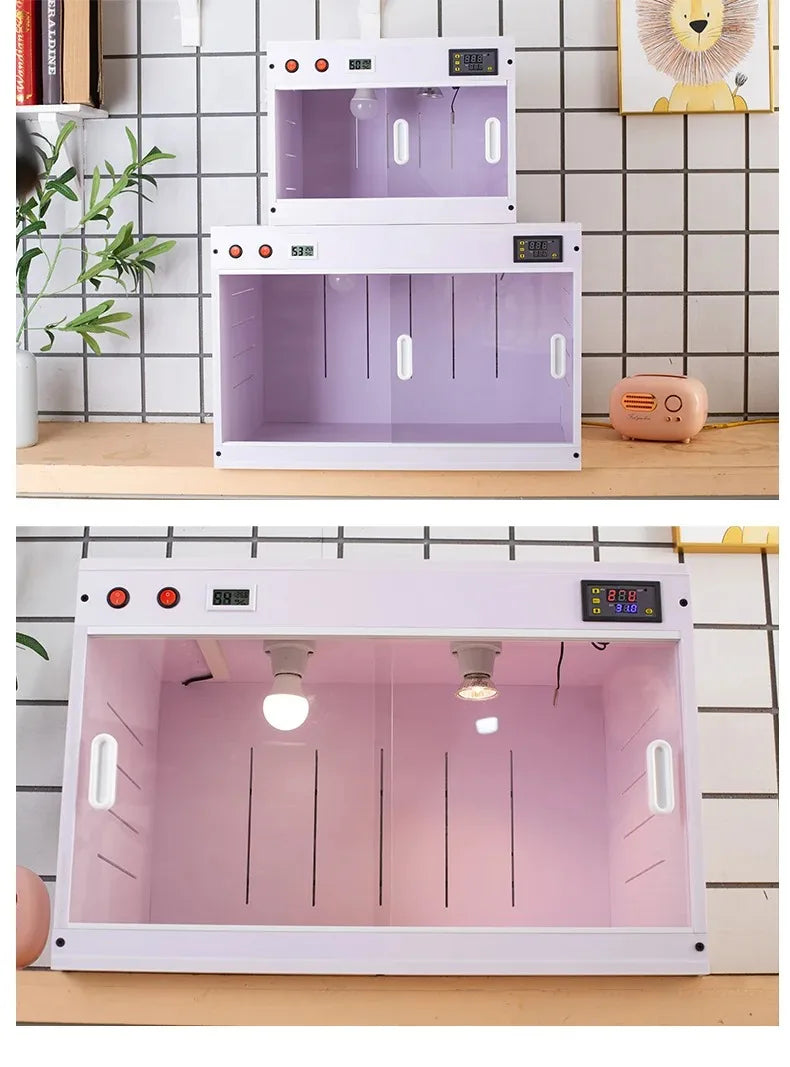 Parrot Thermostatic Feeding Box Reptile Temperature Control Waterproof Terrarium Birds Smart Box Reptiles  Guinea Pigs Pet Habitat House