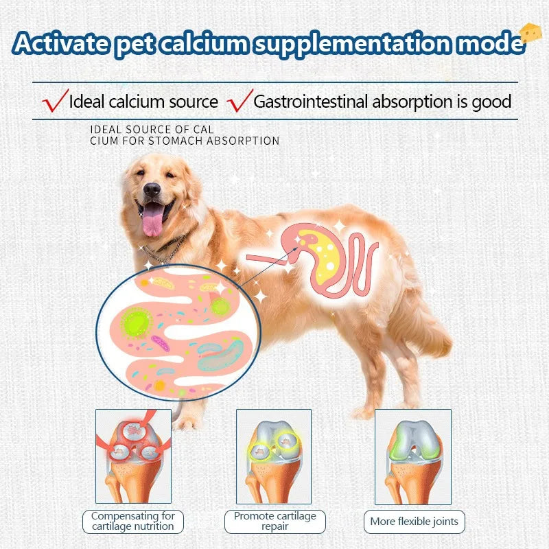 Pet Freeze-dried Food High Calcium Cheese Rich in Nutrients Cat or Dog Snacks Aid Digestion Snacks Calcium Supplements Dairy tablet