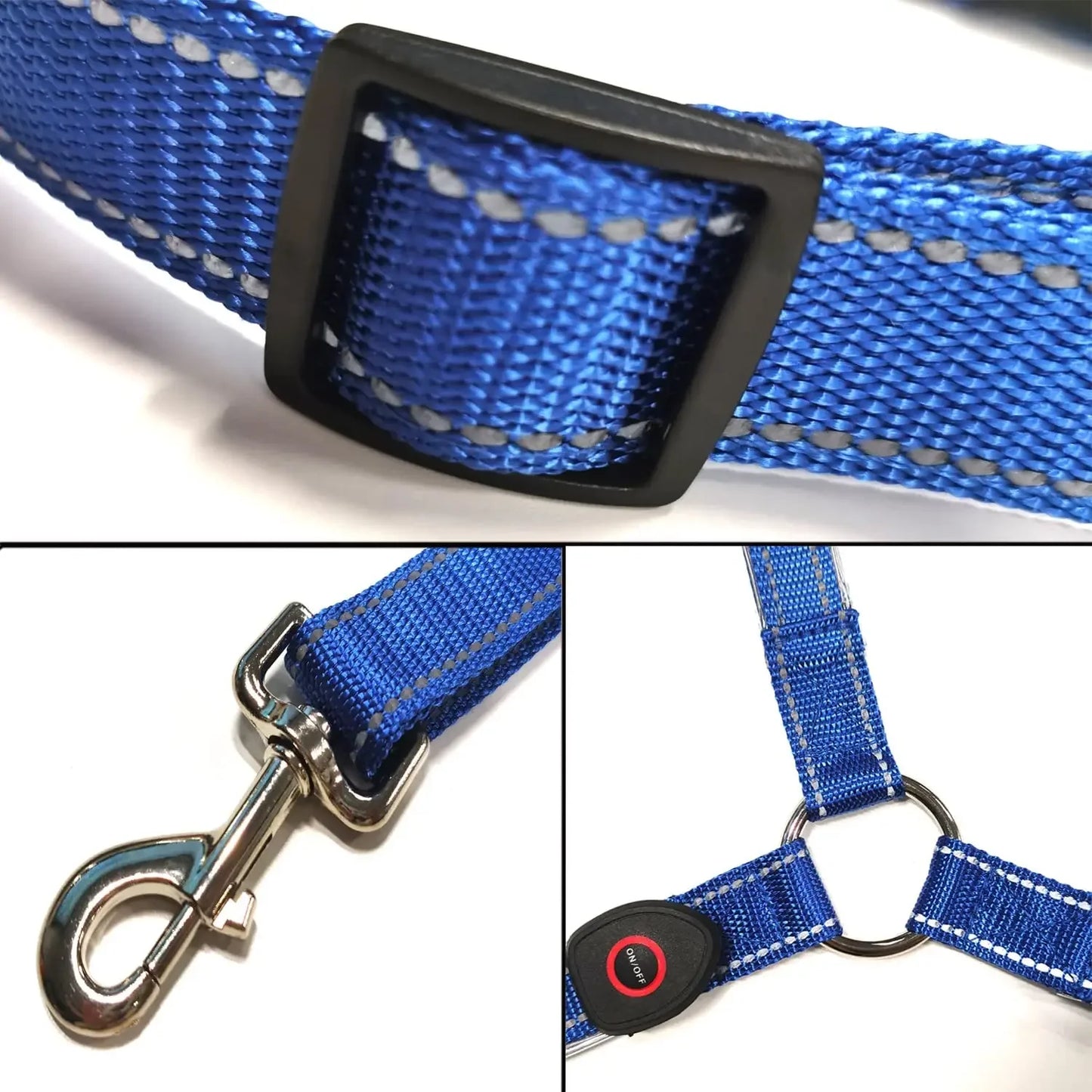 USB Rechargeable Horse Breastplate Harness Nylon Night Safety Three Charging Wires Riding Equipment Outdoor Visible At Night