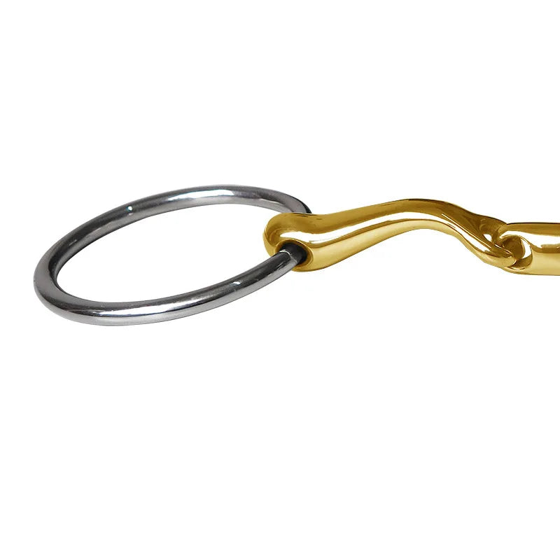 Horse Snaffle Bit Stainless Steel Eggbutt Bit Horse Chew Jointed Mouth Bit Horse Training Equipment Equestrian Products