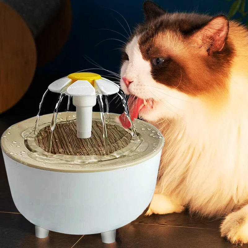 Pets Water Fountain Auto Filter USB Electric Mute Cat Drinker Bowl 1200mL Recirculate Filtering Drinker for Cats Water Dispenser