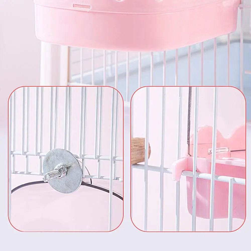 Bird Bath For Cage Spacious Parakeets Shower Bathtub Multifunction Cleaning Pet Supplies Bird Cage Accessories Clear Bathtub