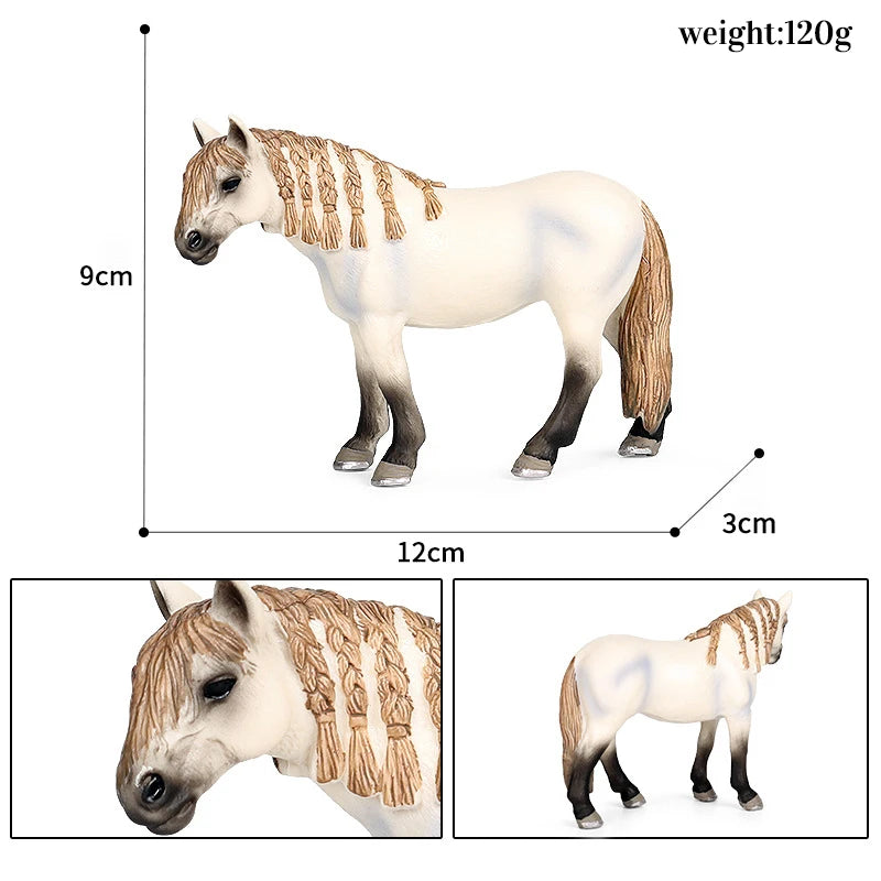 Miniature Horse Cowboy Stud Farm Stable Horseman Action Figures Animal Model Appaloosa Harvard Hannover Clydesdale Quarter Horse and more