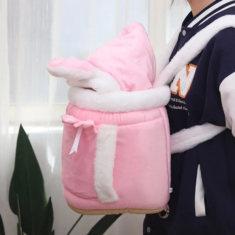 Pet Cat Bag for Winter Warmth, Portable Cat Outing Bag, Large Capacity, Soft and High Quality Fabric, Diagonal Crossing Pet Bag