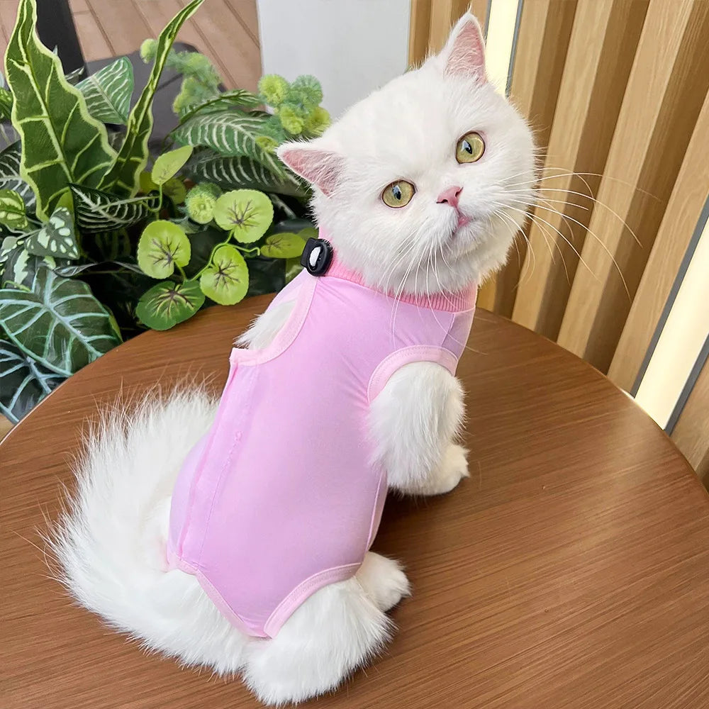 Cats Surgery Recovery Suit for Small Medium Dog Cat Vest Pet Shirt Soft Pajamas After Surgery Wear Recovery Clothes Anti Licking