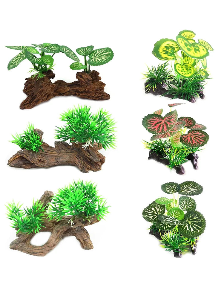 Artificial Underwater Grass Aquarium Fish Tank Simulation Decoration Aquarium Backgrounds Plants Water Grass Accessories