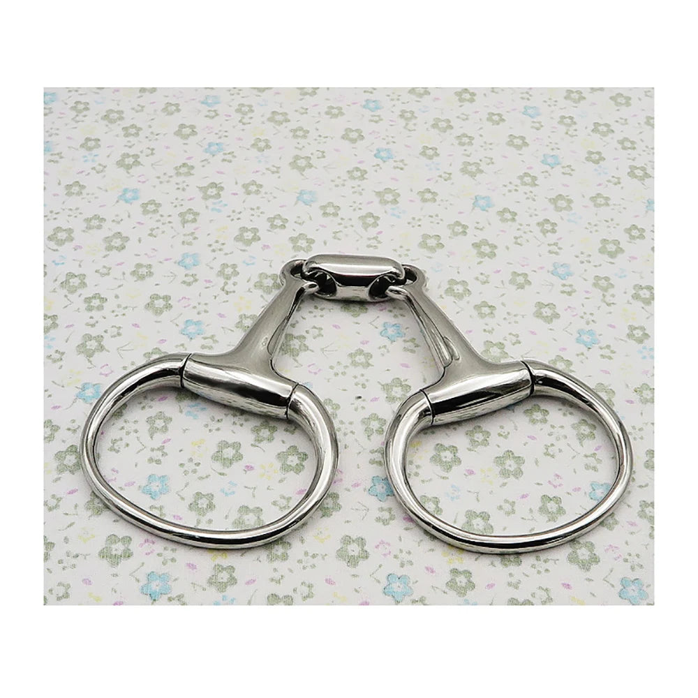 Horse Snaffle Bit Stainless Steel Eggbutt Bit Horse Chew Jointed Mouth Bit Horse Training Equipment Equestrian Products