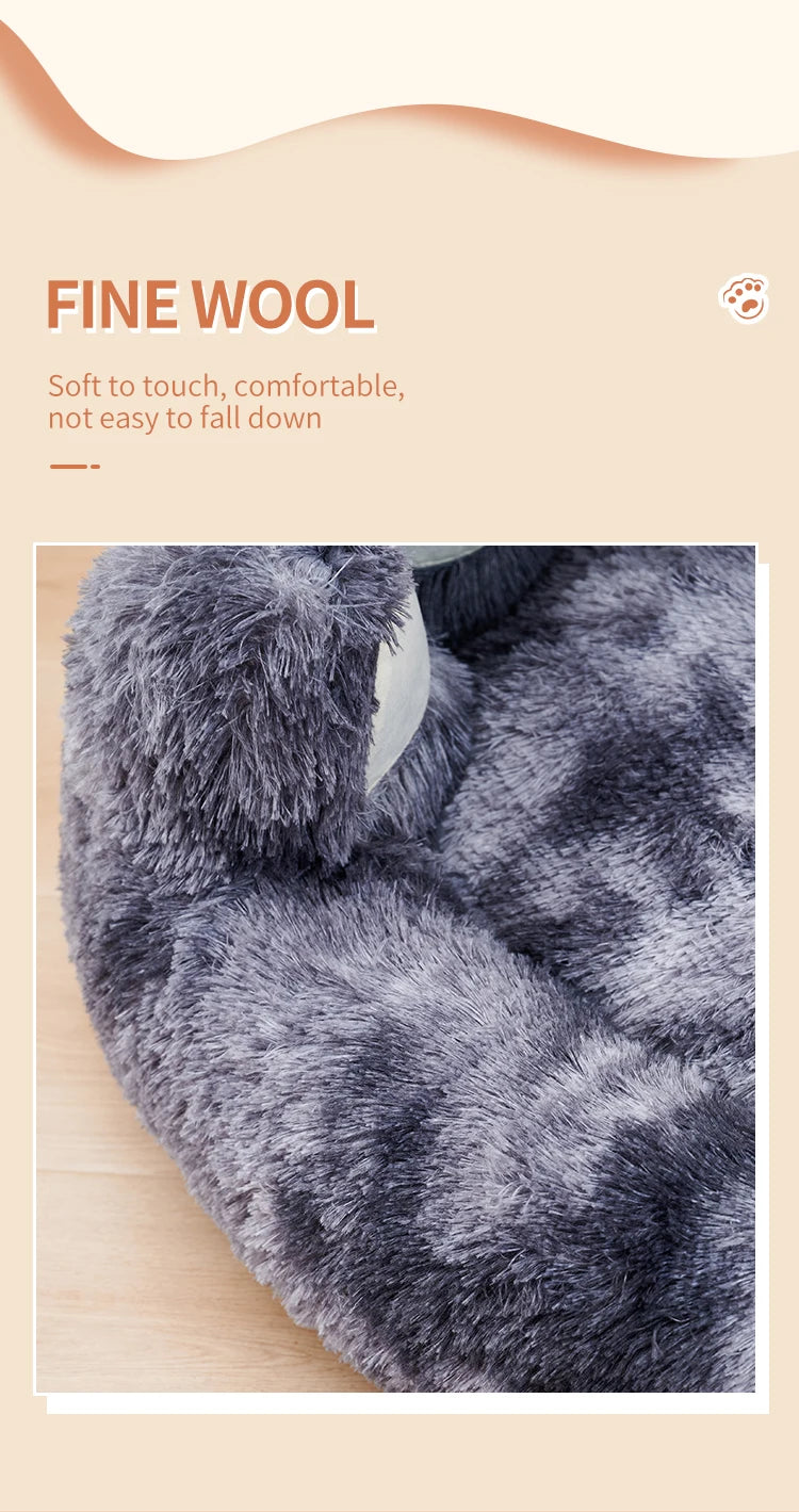 Cozy Comfy Pet Dog Bed Paw Shape Warm Dog Bed Cushion for Your Furry Friend Fluffy Dog Bed Cat Mat Deep Sleeping Warm