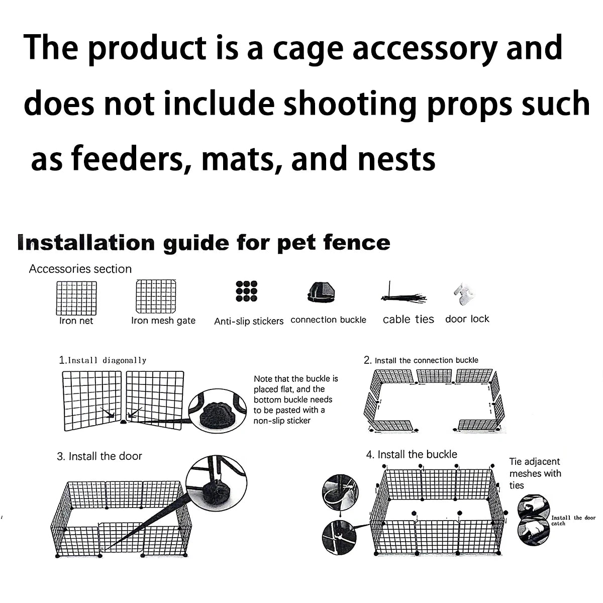 Chicken Cage Household Large Breeding Cage Chicken Coop Automatic Cleaning Duck Cage Wire Mesh Balcony Outdoor Poultry Cage