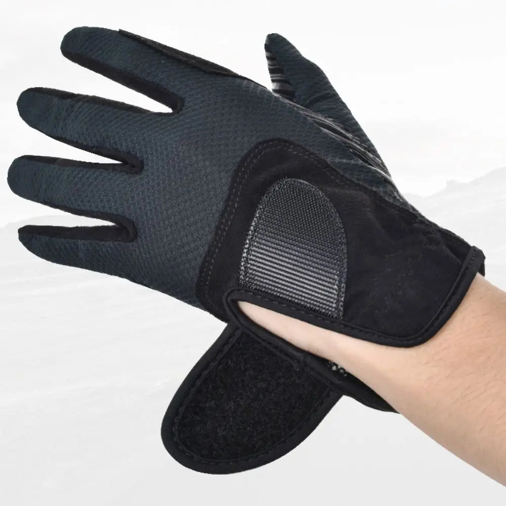 Suede Horse Riding Gloves Wear Resistant Anti-slip Equestrian Gloves Comfortable Lightweight Sports Riding Gloves