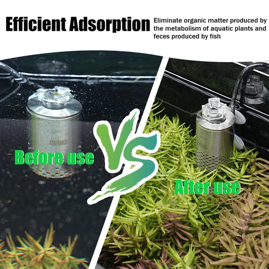 Electric Oil Film Remover Aquarium Skimmer Plant Aquarium Filter Self-priming Floating Head Oil Film Processor Fish Tank Filter