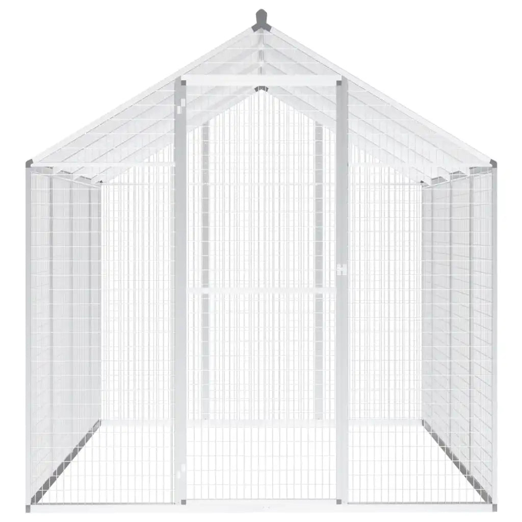 Outdoor aluminum aviary versatile bird home aluminum construction easy assembly  178x242x192 cm / 178x122x194 cm