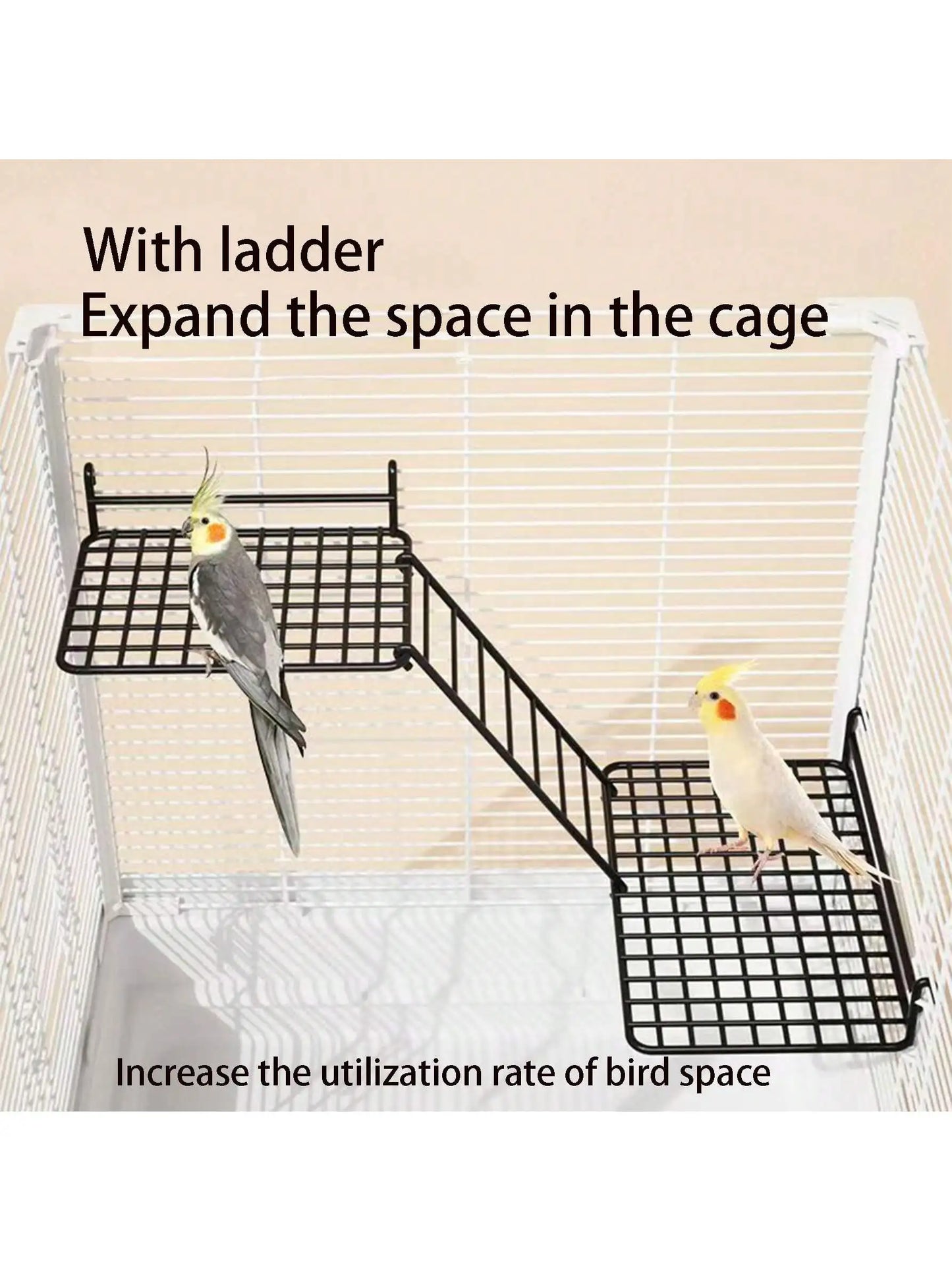 1pc/2pcs parrot station network interactive platform rest platform platform ladder combination toy station net piece