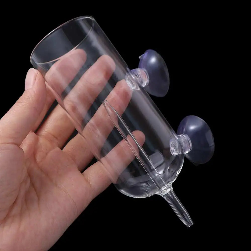 Crystal Glass Fish Tank Dissolved Oxygen Device Anti-Splash Design Preventing Water Splashing Fish Tank Oxygen Aerator