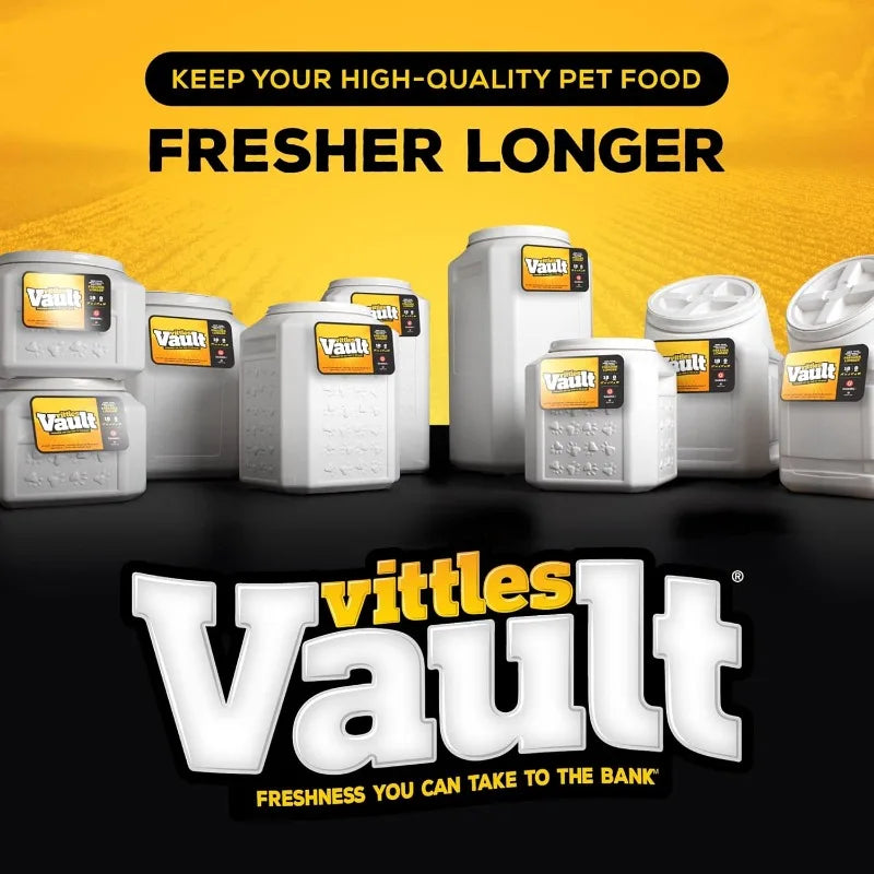 Vault Pet Food Storage Containers - Sealed Dog and Cat Food Storage Container, Fits up to 50lbs, Made in the USA