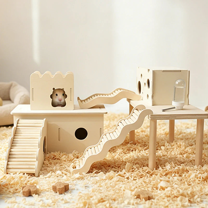 Non-toxic Wooden Climbing Toys No Paint No Wax Play Accessories