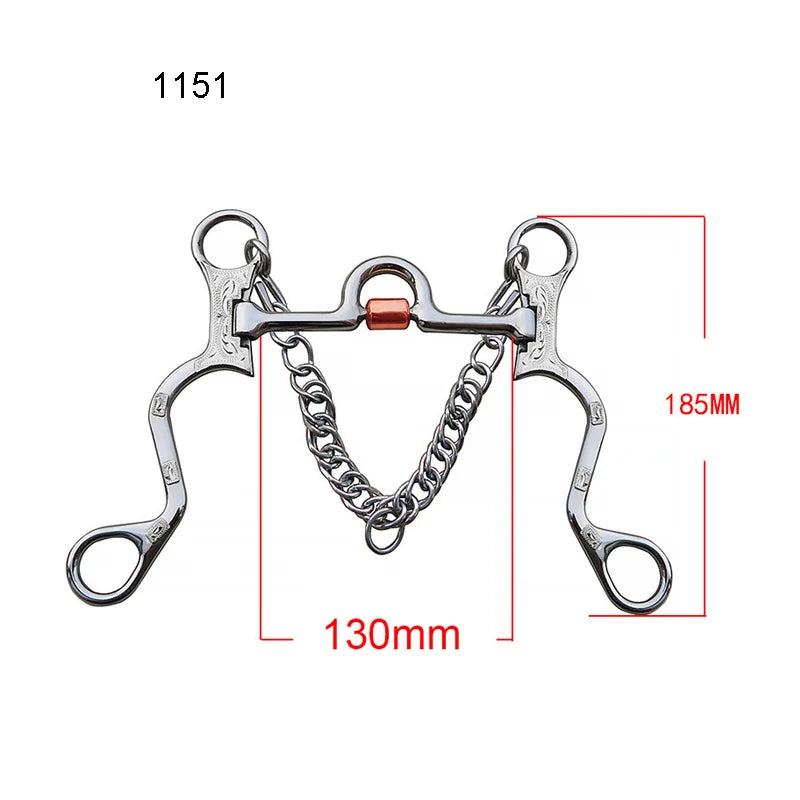 Professional Horse Bit Stainless Steel Chain Horse Snaffle Bit Equestrian Harness Equipment Product