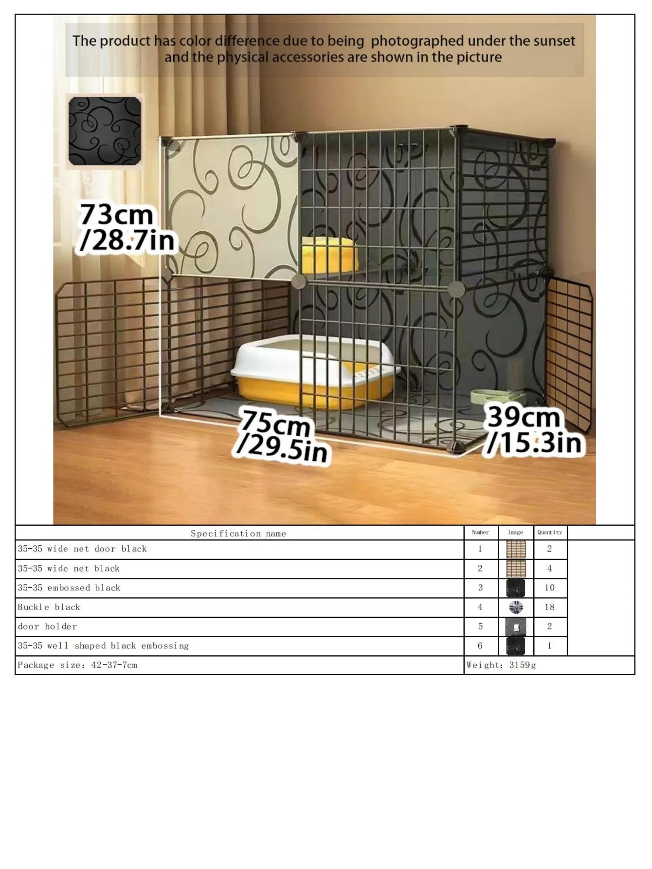 Cat Cage, Household Indoor Small Apartment, Cat Villa, Cat House, Cat Nest, Integrated Does Not Occupy an Area
