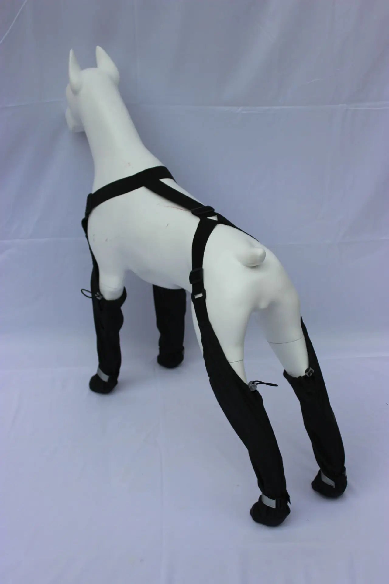 New Anti-Dirt Reflective Stripes Dog Boots All-Season Elastic Waterproof Outdoor Pet Shoes Dogs Non-Slip Grip Machine Washable