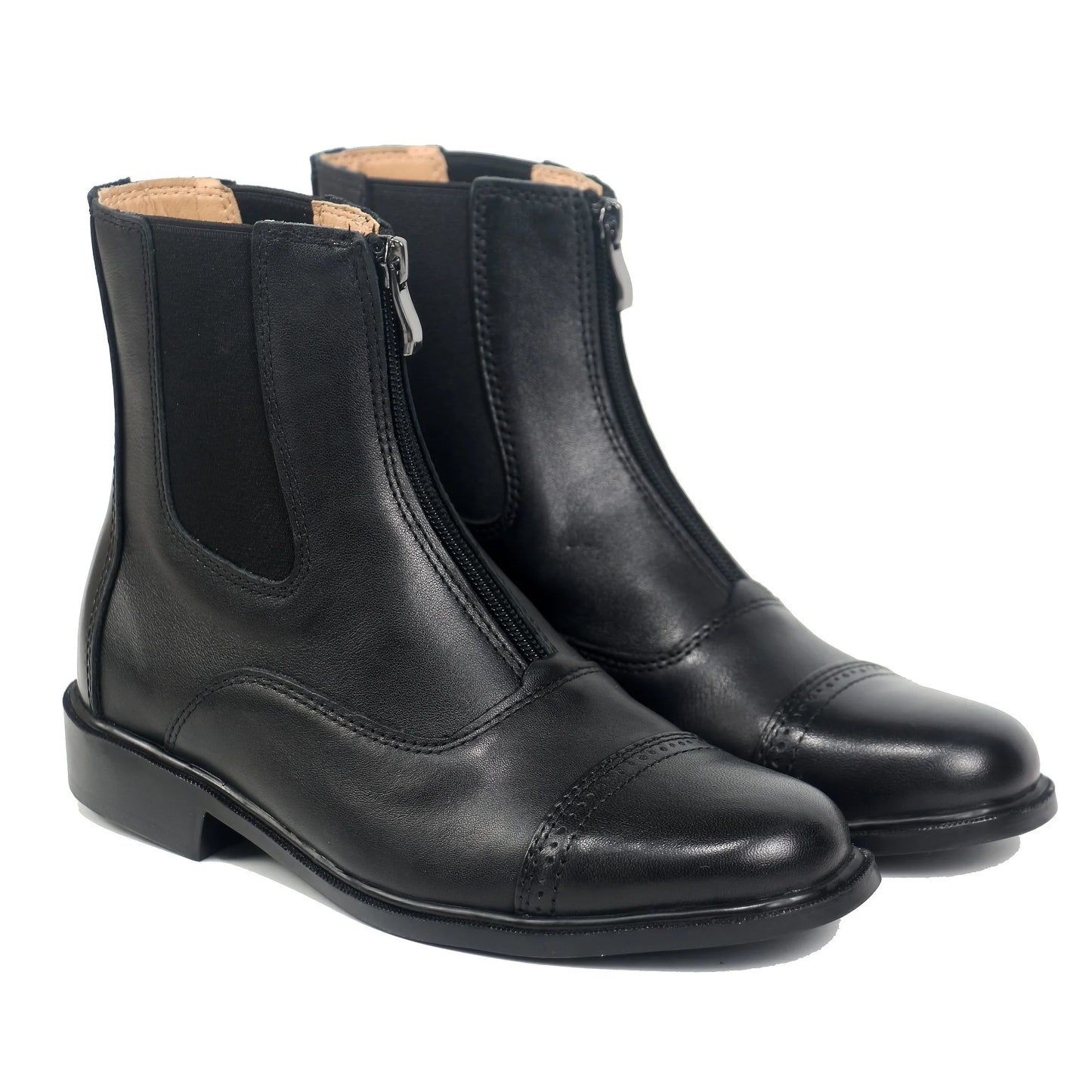 Aoud Horse Riding Boots Equestrian Boots Full Leather High Quality Zipper Shoes Men Women