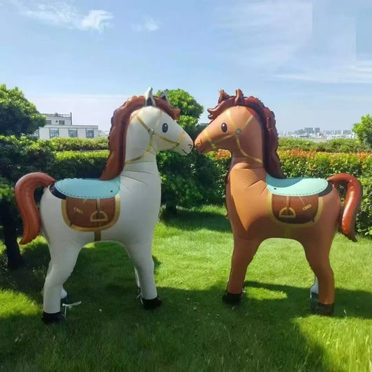 1pc Large Horse shaped Balloon Horse shaped Aluminum Film Balloon Farm Animal Theme Birthday Party Decoration Photo Props
