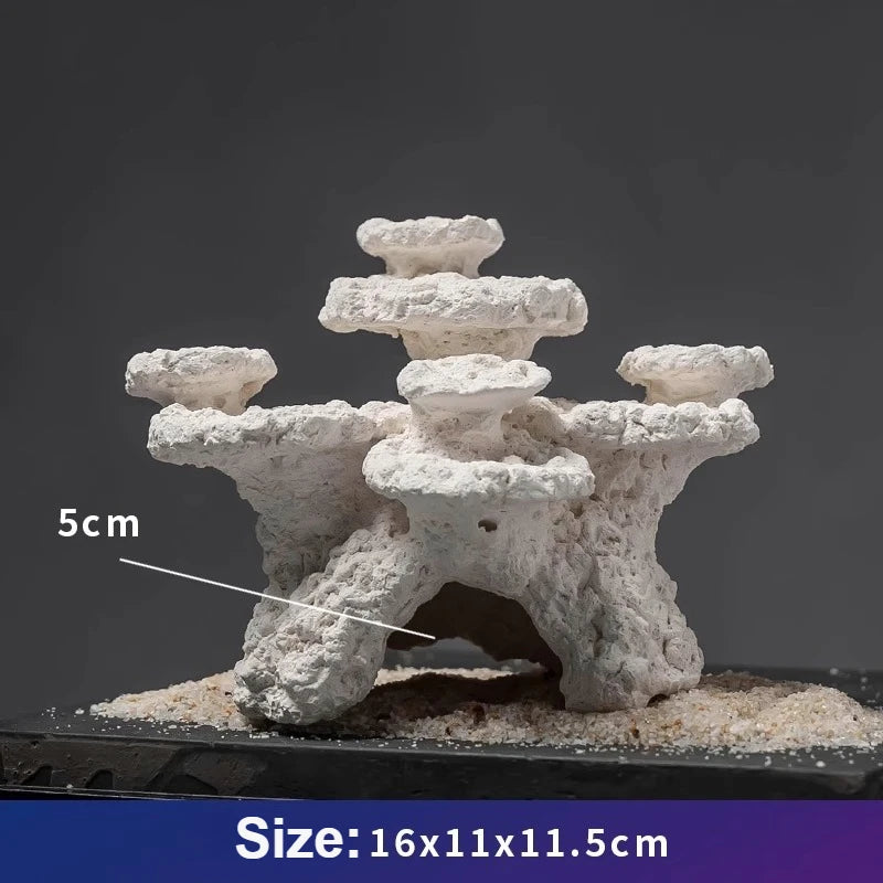 Fish Tank Character Shaped Stone Statue Decoration Poseidon Sea God Statue Underwater King Stone Statue Handmade Craft Landscape Caves