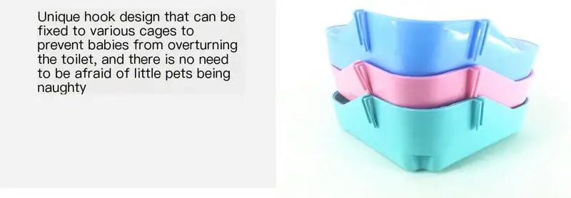 1 Bunny Litter Box Small Pet Toilet Triangle Potty Trainer Corner Litter Bedding Box For Rabbit Chinchilla Guinea Pig 24x18x11cm