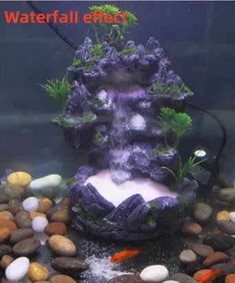Aquarium Quicksand Waterfall DIY Simulation Rockery Package Fish Tank Landscaping