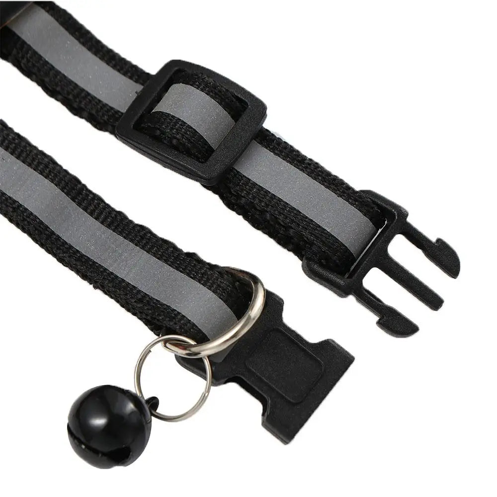 Reflective Flashing Easy Wear Nylon For Puppy Kitten Dog Accessories Pet Supplies Cat Collar Pet Collar