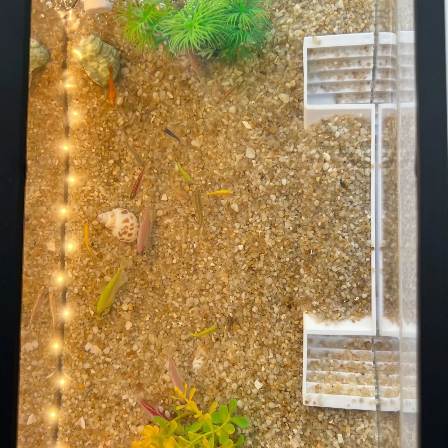 Fish Shrimp Hides Cave Aquarium Tunnel Underground Corner Shelter Aquarium Fish Tank Decoration Fish Shrimp Concealed Room