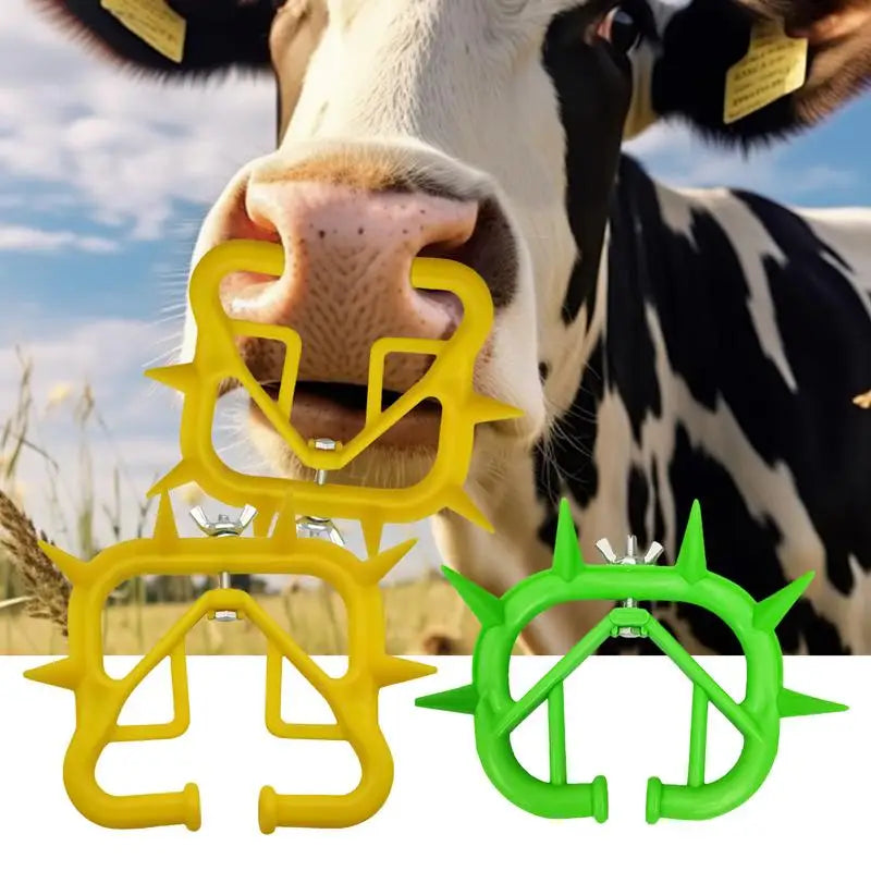 Cow Nose Ring Calf Cow Cattle Weaner 10 Pieces Livestock Nose Ring Large Livestock Farming Tools