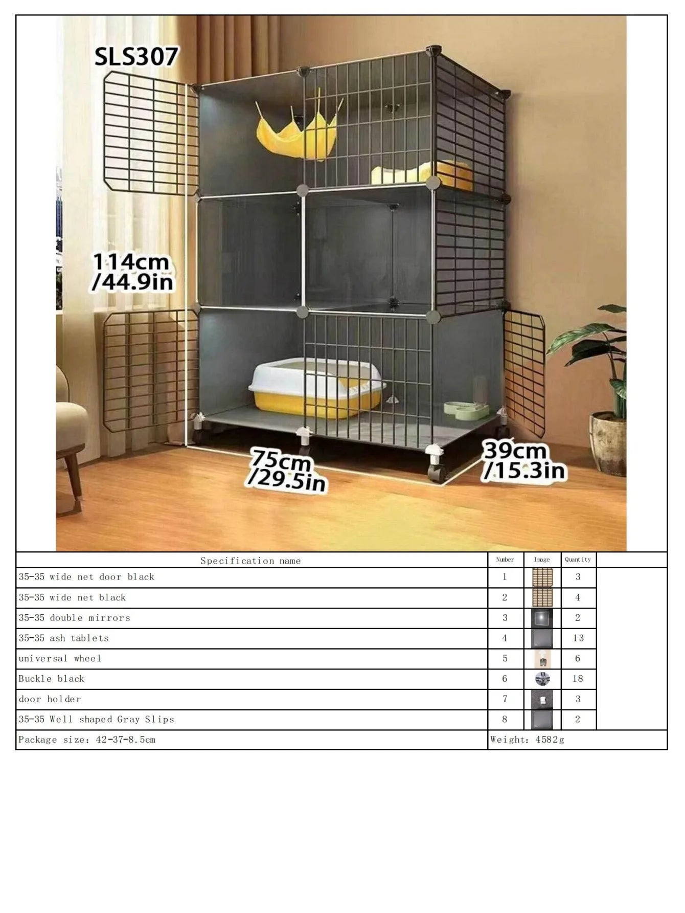 Cat Cage, Household Indoor Small Apartment, Cat Villa, Cat House, Cat Nest, Integrated Does Not Occupy an Area