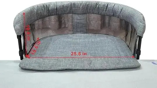 Elevated Pet Bed with Sides for Cats and Dogs, Cozy Crib Design Keeps Pets Close at Night