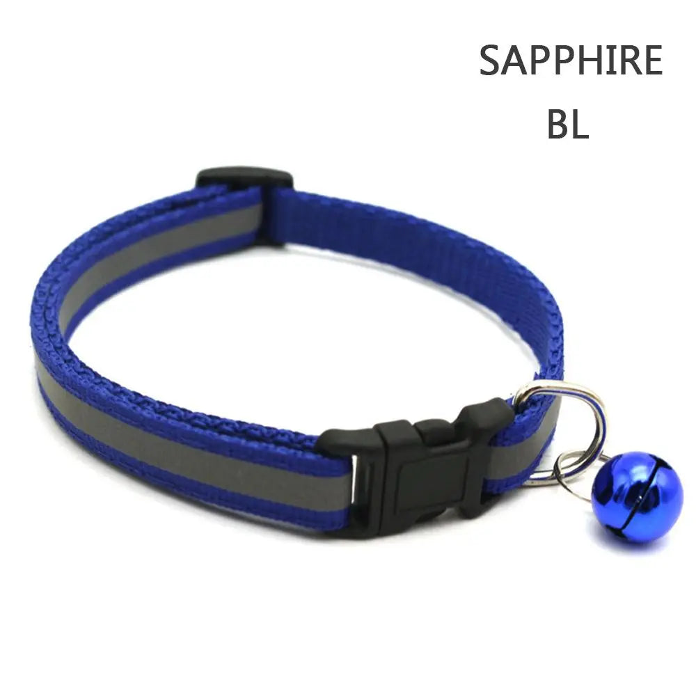 Reflective Flashing Easy Wear Nylon For Puppy Kitten Dog Accessories Pet Supplies Cat Collar Pet Collar