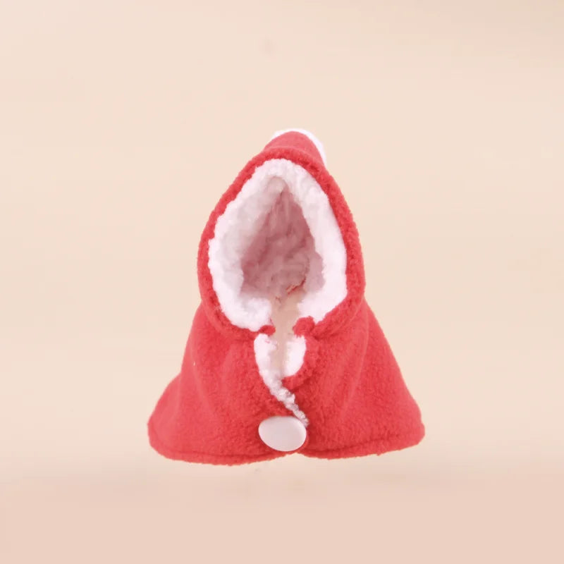 Christmas Parrot Cloak Autumn and Winter Warm Cloak Parrot Clothing Pet Bird Outdoor Clothing Bird Accessories 1pcs