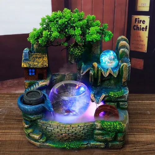 Desktop Fountain Waterfall Fish Bowl