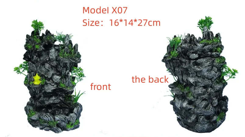 Aquarium Quicksand Waterfall DIY Simulation Rockery Package Fish Tank Landscaping