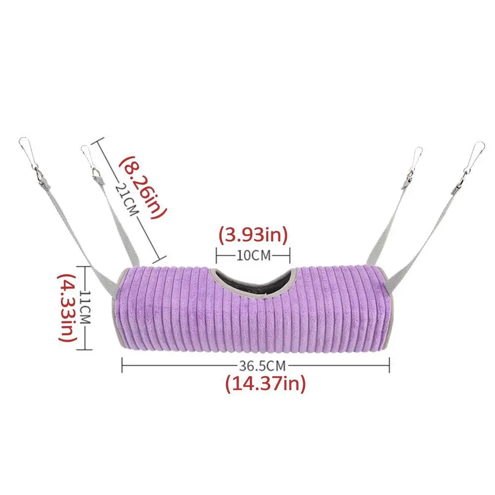 Ferret Hammock For Cage Small Animal Sleeping Bed Tunnel Hammock Small Pet Hammock Bed With Hooks & Ropes For Ferrets Hamsters