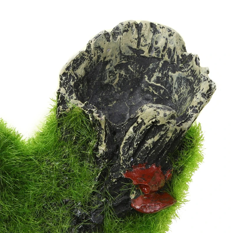 Resin Breeding Hiding Cave Simulation Shrimp Cave House Decorative Props Tree House Shelter Arts & Crafts  for Aquarium Landscaping
