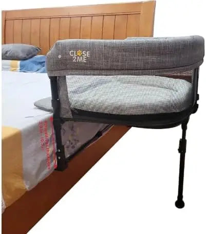 Elevated Pet Bed with Sides for Cats and Dogs, Cozy Crib Design Keeps Pets Close at Night