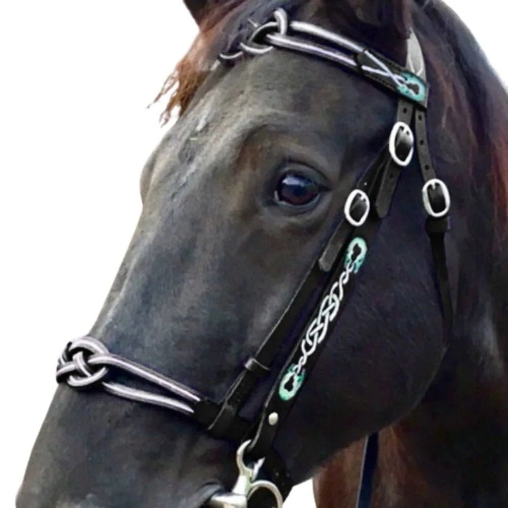 PU Leather Horses Bridle Halters Comfortable Metal Buckles Horse Reins Durable Adjustable Horse Head Stall