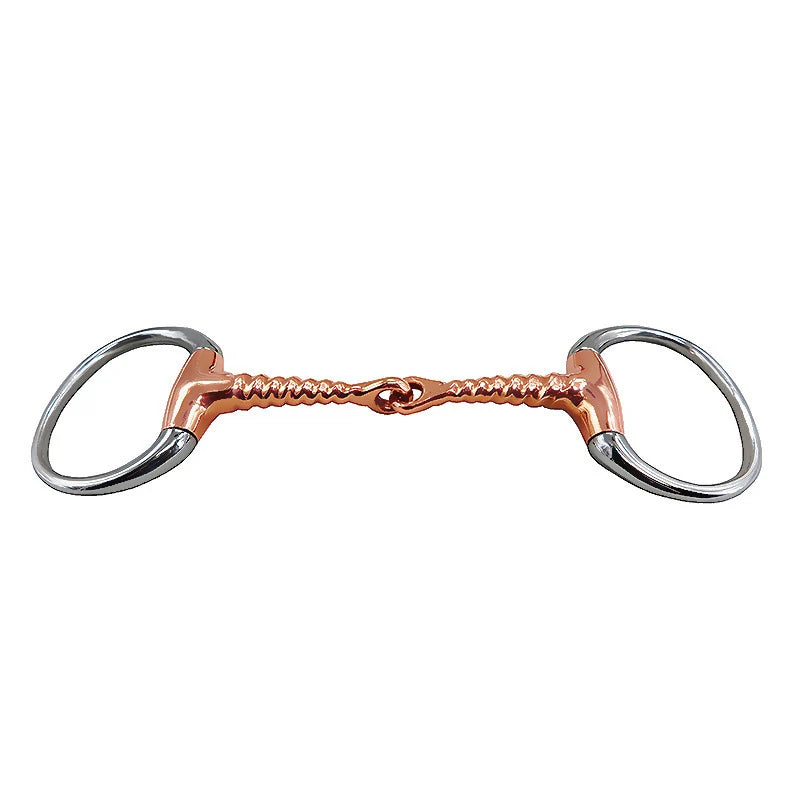 Horse Snaffle Bit Stainless Steel Eggbutt Bit Horse Chew Jointed Mouth Bit Horse Training Equipment Equestrian Products