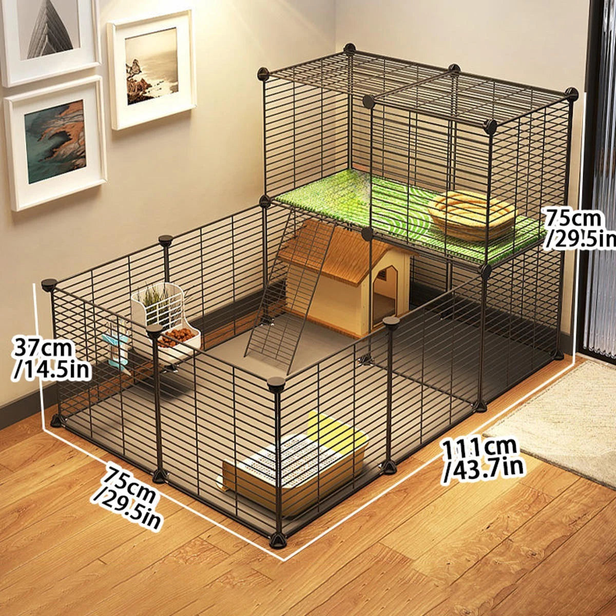 Guinea Pig, Rabbit Special Cage, Breeding Box, House Pet Fence, Extra Large Luxury Pet Supplies