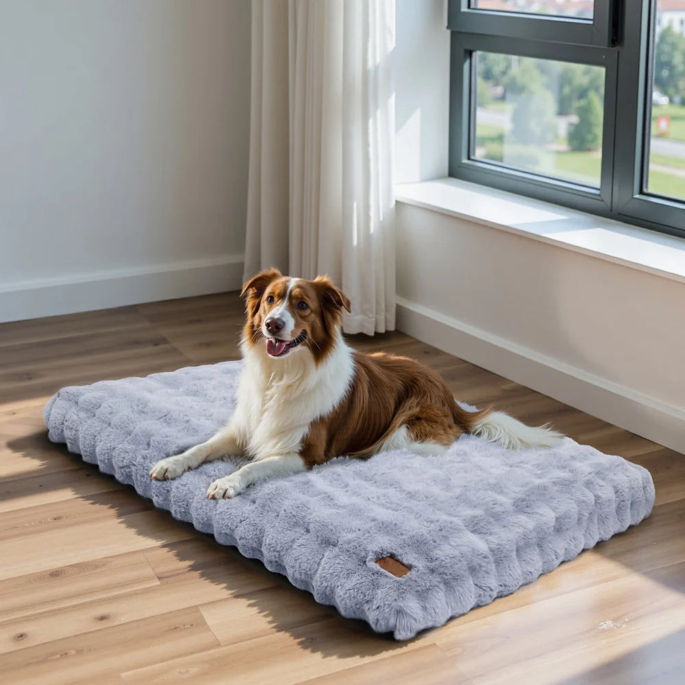 Ultra Plush Dog Bed Soft Pet Cushion Large Dog Crate Puppy Mattress Washable
