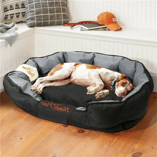 Waterproof XXL XL L Orthopedic Sofa Dog Bed  Washable Basket Cushion Removable for Small Medium Large Dog